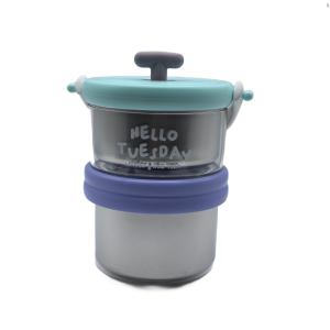 Stainless Steel Lunch Box, Double-Layer Bento Box For Kids Adults,Leak-Proof Lunch Box For School Office