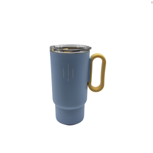 Stainless Steel Insulated Coffee Mug With Handle, Double Wall Vacuum Travel Mug With Sliding Lid