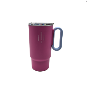 Stainless Steel Insulated Coffee Mug With Handle, Double Wall Vacuum Travel Mug With Sliding Lid